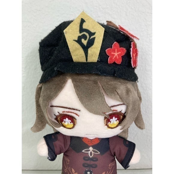 Genshin Impact Hu Tao Niko Plush Figure 9" Anime Soft Doll Cosplay Collectible - Picture 5 of 13
